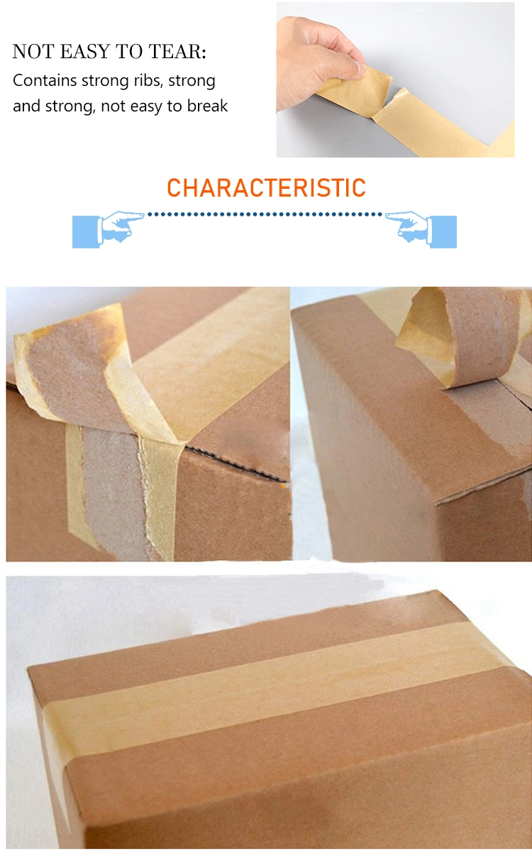 Supplier Adhesive Manufacturer Hot Melt Writable Kraft Paper Tape