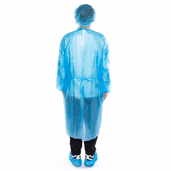 AAMI レベル 2 使い捨てウイルス検査医療用品不織布外科用防水防護服ウイルス検査ラボ手術用医療隔離ガウン